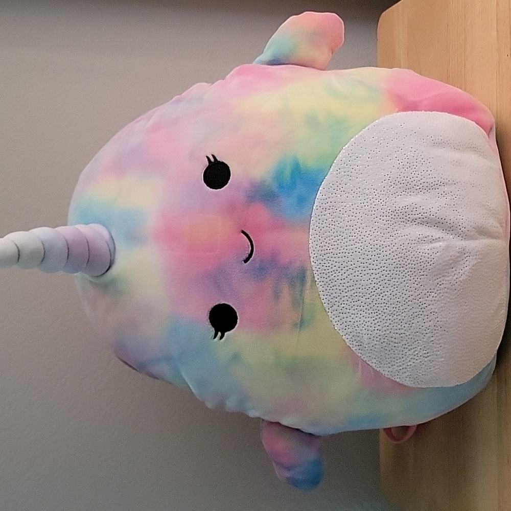 NWOT Squishmallow Series 2 Backpack Tie Dye Narwhal